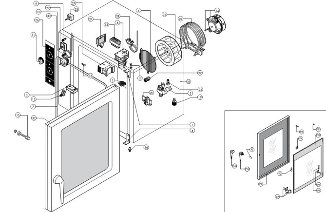 Horeca Parts - Konvektomat Lainox REC101M