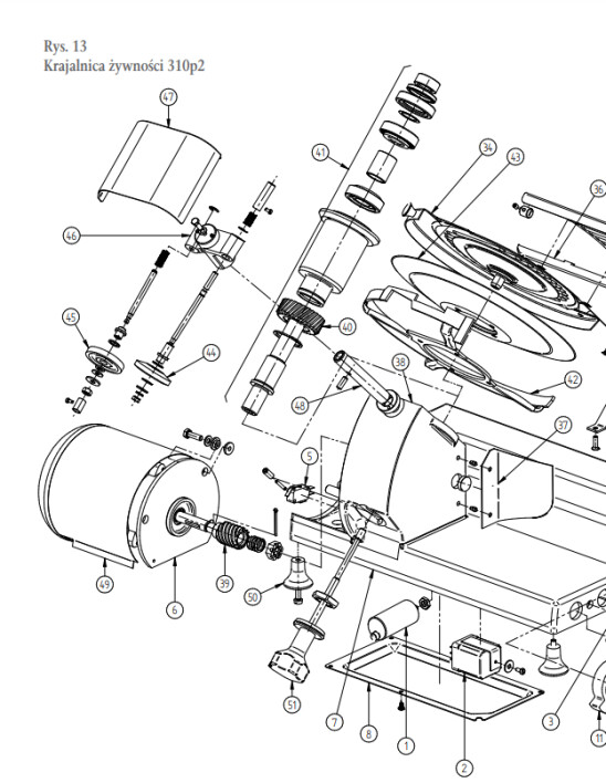 Horeca Parts - Krajalnica do wędlin MA-Ga 310p