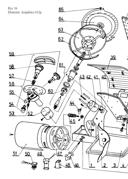 Horeca Parts - Krajalnica do wędlin MA-Ga 612p