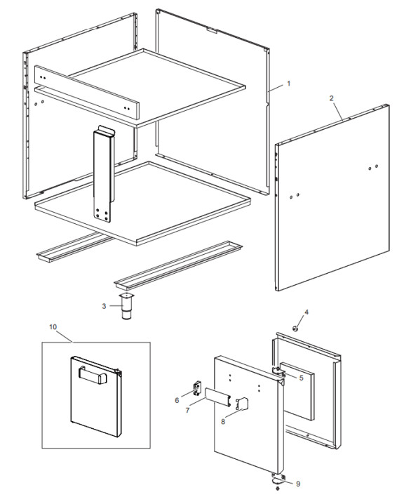 Horeca Parts - Fritéza Plynová MBM 2x14L MG7GF777