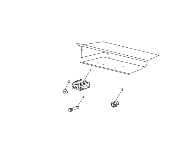 Horeca Parts - Electrical kitchen MBM on a base closed on three sides, 4-plate, line 700 - code MG7E4AP77Q