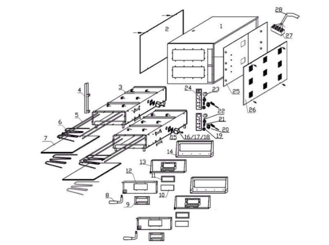 Horeca Parts - Pizzaofen Revolution Zweikammer - Code 220979