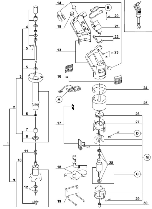 Horeca Parts - Mikser ręczny Robot Coupe CMP 350