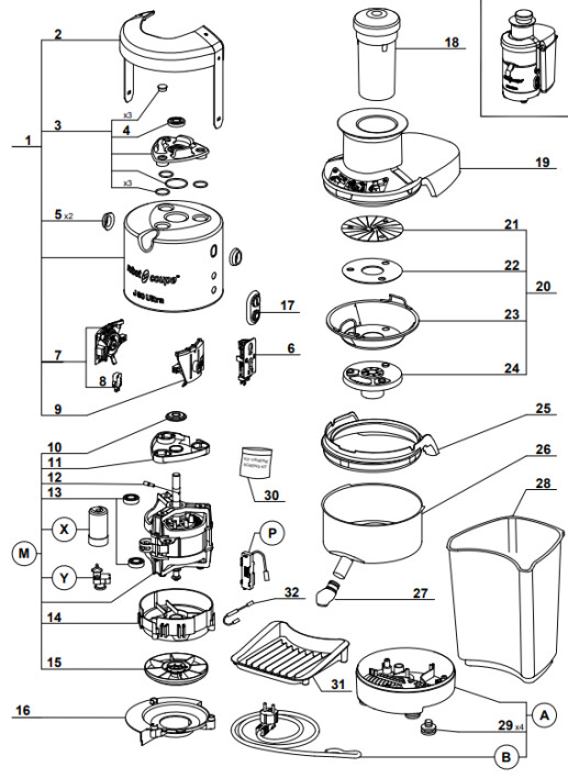 Horeca Parts - Wyciskarka do cytrusów Robot Coupe J80 Ultra