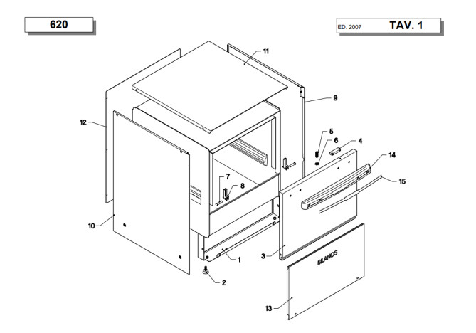 Horeca Parts - Dishwasher Gastronomic Silanos 620