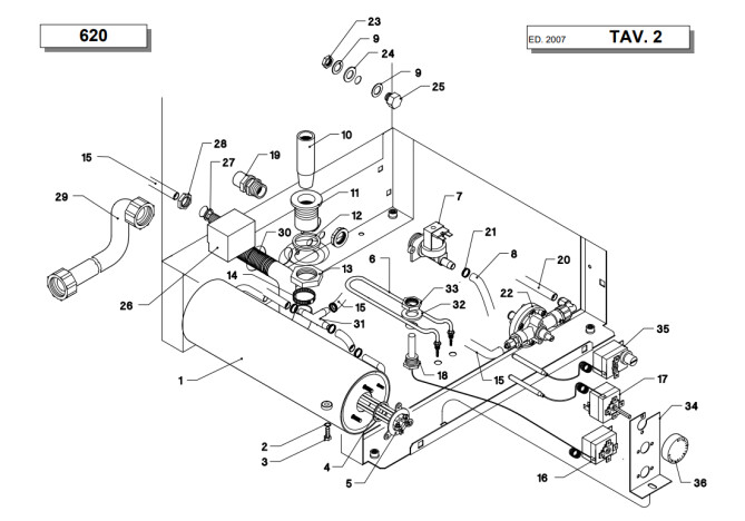 Horeca Parts - Dishwasher Gastronomic Silanos 620