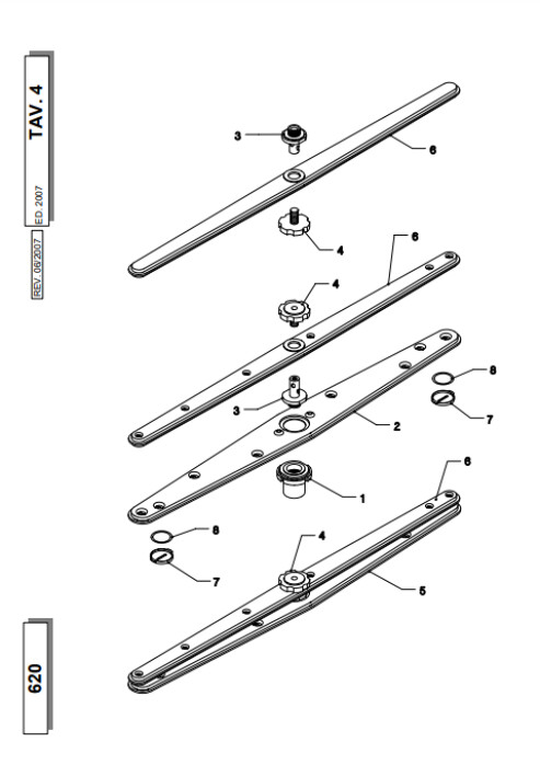 Horeca Parts - Zmywarka gastronomiczna Silanos 620