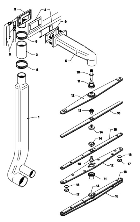 Horeca Parts - Gastronomie-Geschirrspüler Silanos E1000