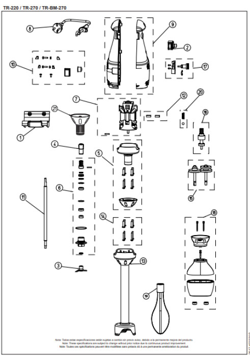 Horeca Parts - Mikser ręczny Sammic BM-250 (3030075)