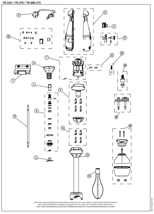 Horeca Parts - Mikser ręczny Sammic TR-200 (3030550)