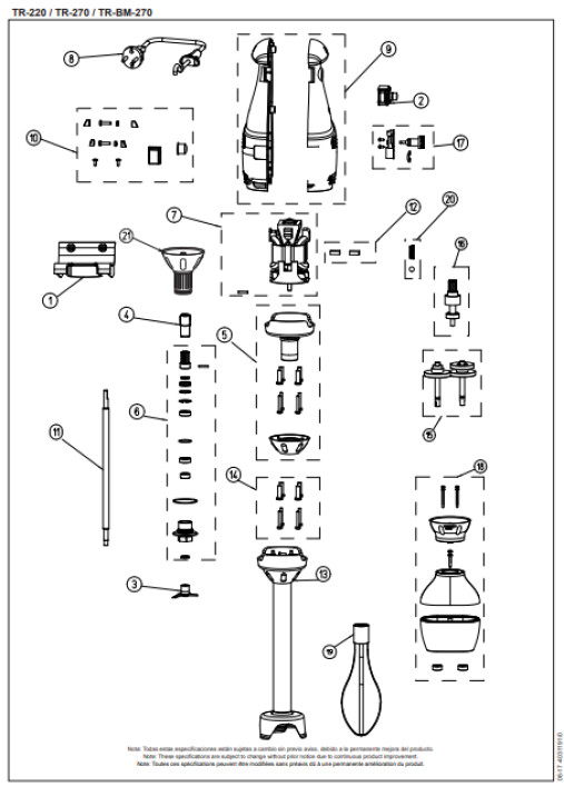 Horeca Parts - Ruční mixér Sammic TR-220 (3030092)