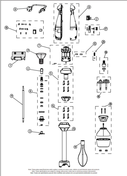 Horeca Parts - Mikser ręczny Sammic TR-250 (3030130)