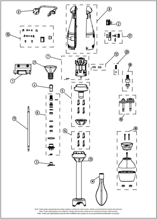 Horeca Parts - Stabmixer Sammic TR-270 (3030037)