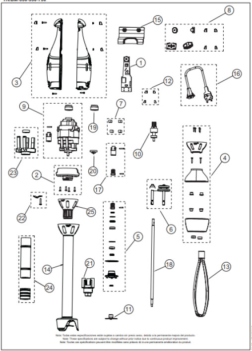 Horeca Parts - Mikser ręczny Sammic TR-550 (3030382)