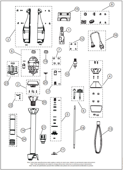 Horeca Parts - Ruční mixér Sammic TR-750 (3030148)