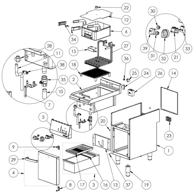 Horeca Parts - Frigider electric, V 15 l, Stalgast 9725500