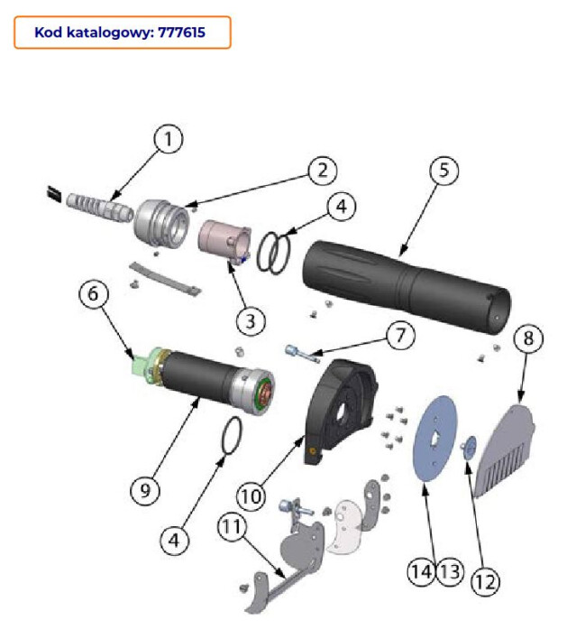 Horeca Parts - Nóż elektryczny do Kebaba Stalgast 777612 (H7000)