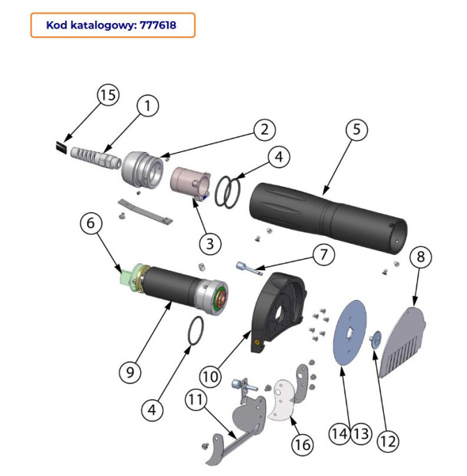 Horeca Parts - Nóż elektryczny do Kebaba Stalgast 777618 (R9000)