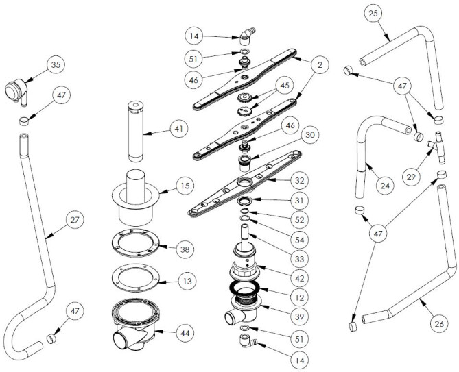 Horeca Parts - Geschirrspüler Stalgast 801350