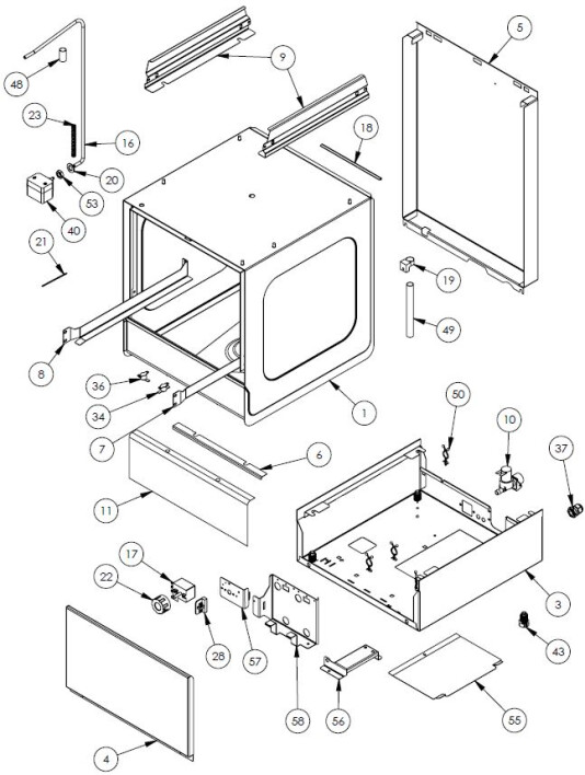 Horeca Parts - Mașină de spălat vase Stalgast 801350