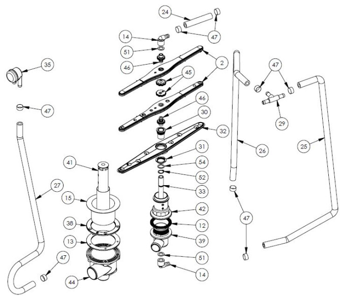 Horeca Parts - Geschirrspüler Stalgast 801400