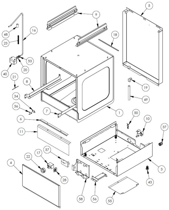 Horeca Parts - Geschirrspüler Stalgast 801400