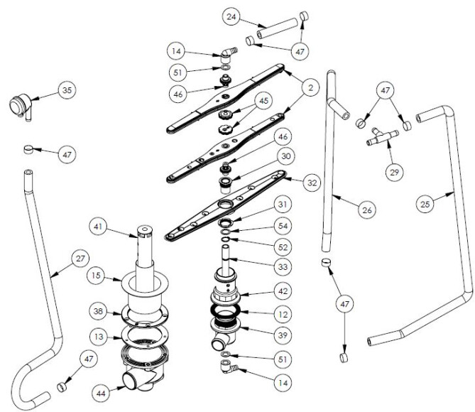 Horeca Parts - Myčka nádobí Stalgast 801401