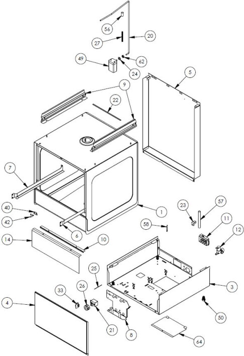 Horeca Parts - Geschirrspüler Stalgast 801505