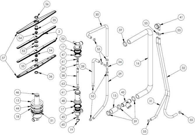 Horeca Parts - Mașină de spălat vase Stalgast 801516