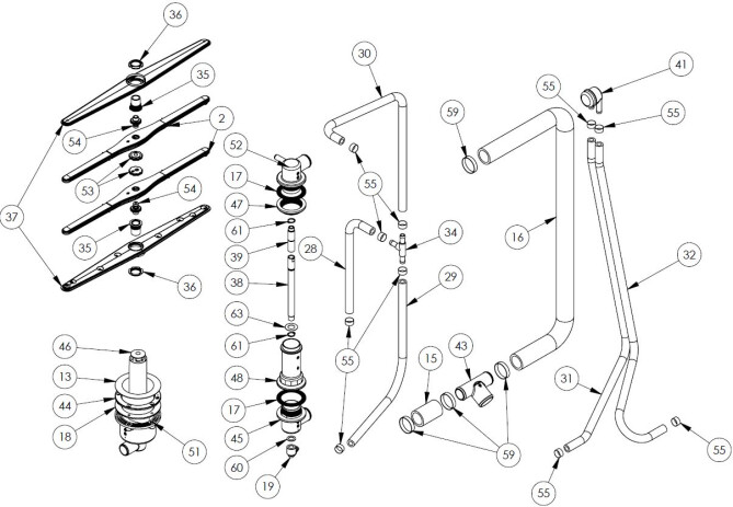 Horeca Parts - Myčka nádobí Stalgast 801517