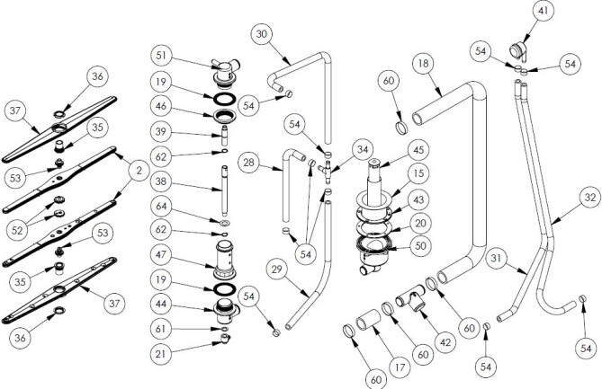 Horeca Parts - Geschirrspüler Stalgast 801556