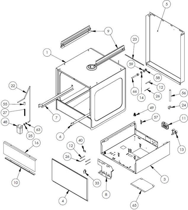 Horeca Parts - Zmywarka Stalgast 801556