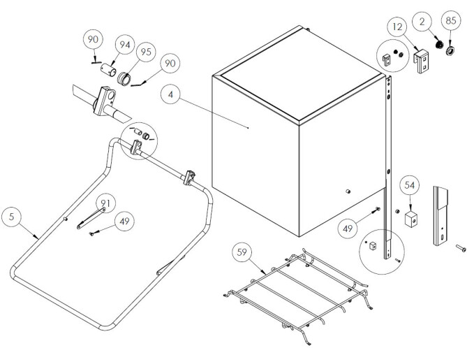 Horeca Parts - Mașină de spălat vase Stalgast 803021