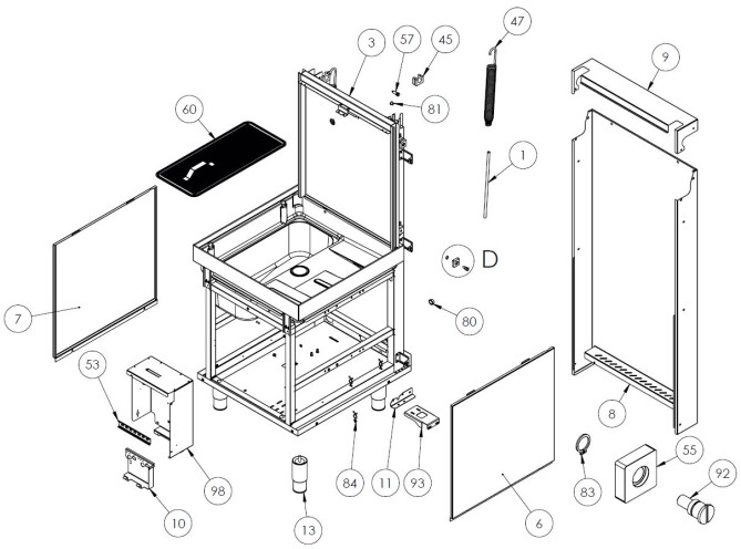 Horeca Parts - Myčka nádobí Stalgast 803021