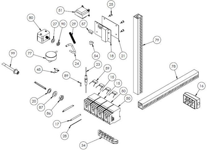 Horeca Parts - Mașină de spălat vase cu filtru Stalgast 803035