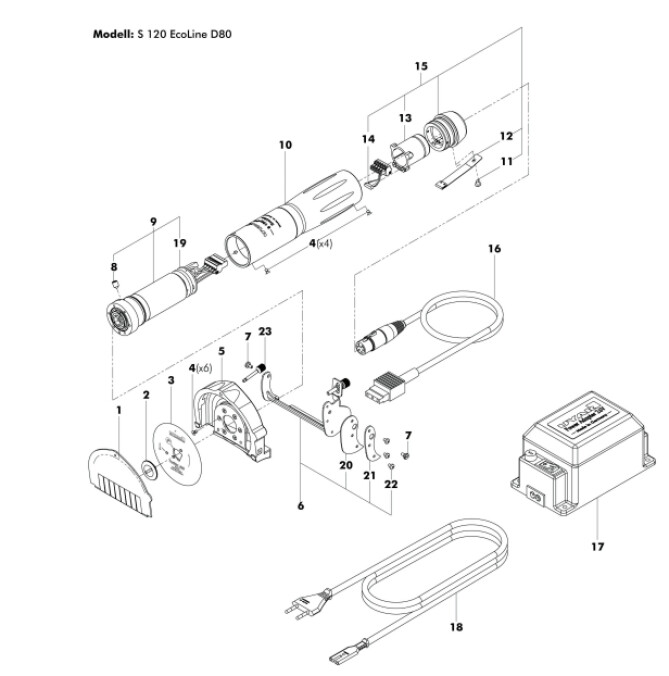 Horeca Parts - Elektrický nůž na kebab Uyar 2000513 (H7000)