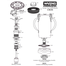 Horeca Parts - Mixér Waring Commercial CB15E