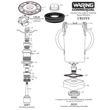 Horeca Parts - Blender Waring Commercial CB15VE