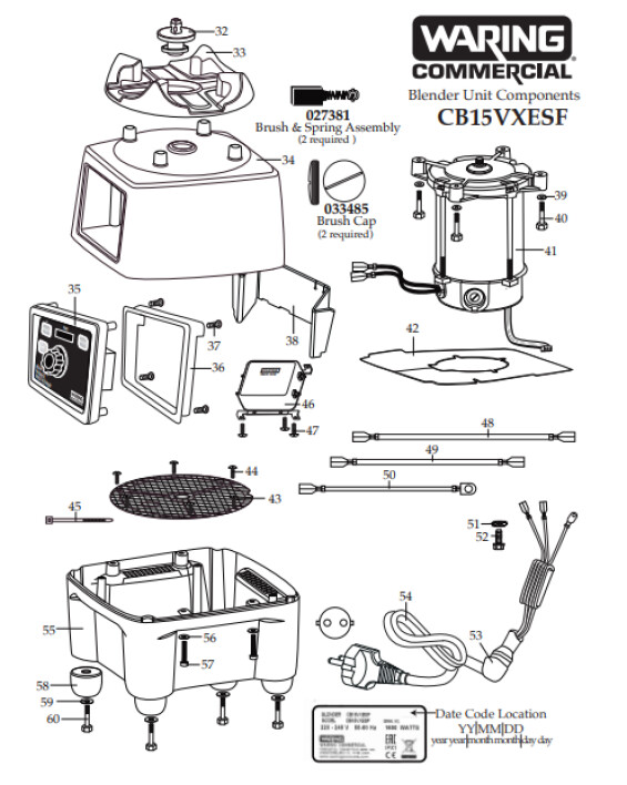 Horeca Parts - Блендер Waring Commercial CB15VXESF