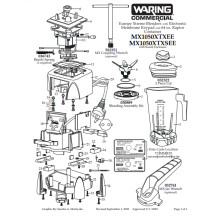 Horeca Parts - Blender Waring Commercial MX1050XTXEE