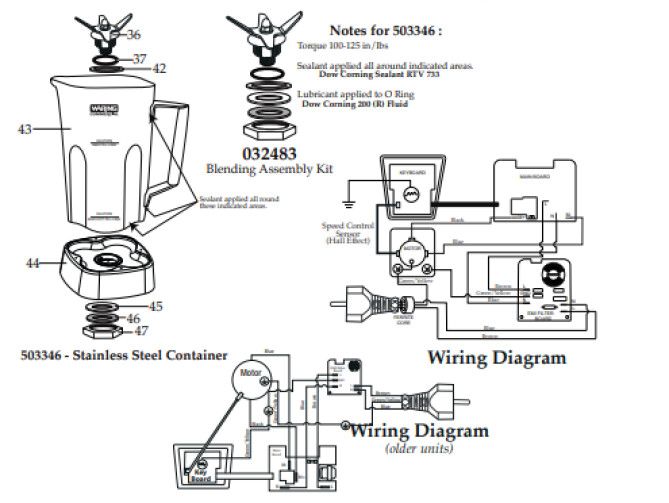 Horeca Parts - Blender Waring Commercial MX1200XTE