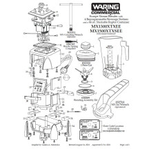 Horeca Parts - Waring Gewerblicher Mixer MX1500XTXSEE