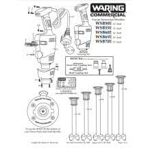 Horeca Parts - Waring Gewerbemixer WSB55E