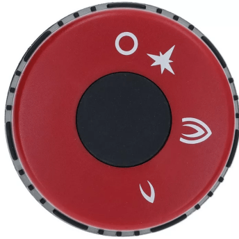Horeca Parts - Pokrętło czarno-czerwone ø 75 mm 8x6,5 mm - Taboret gazowy Desco (LF5051223)