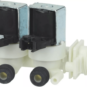 Horeca Parts - Doppeleck-Magnetventil 220/240VAC, 50/60Hz, Kunststoff, max. Temp. 90 °C - Hotpoint Indesit