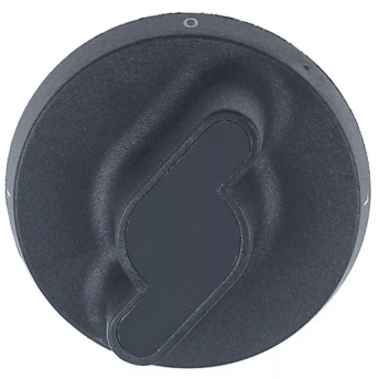 Horeca Parts - Schalterknopf 0-1-0-1, Durchmesser 73 mm, Befestigung 6x4,6 mm, schwarz – Elektrische Fritteuse Silko