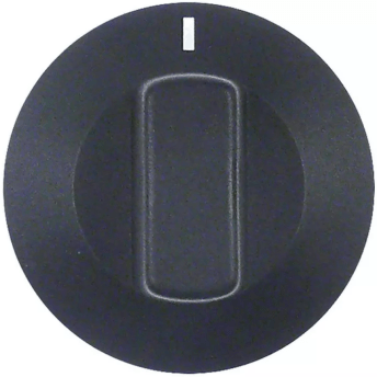 Horeca Parts - Pokrętło znak zerowy ø 50mm wał ø 6x4,6mm wał płaski górny czarny