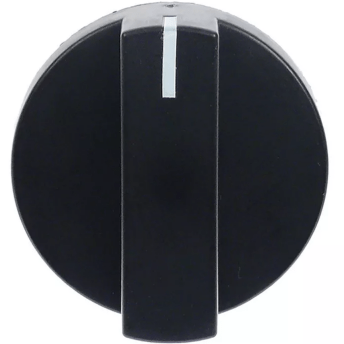 Horeca Parts - Pokrętło znak zerowy ø 50mm wał ø 6x4,6mm wał płaski dolny czarny - Zmywarka do garów i tac Fagor (5974486)