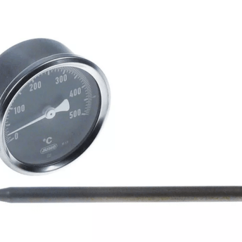 Horeca Parts - Thermometeraufsatz Durchmesser 60mm von 0 bis 500°C Fühlerdurchmesser 8mm Fühlerlänge 155mm - Oem Elektro-Pizzaofen (3441056) - Ersatz