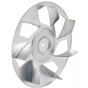 Horeca Parts - Ventilátorové kolo ø 154 mm, šířka 25 mm, vstupní hřídel ø 6x5 mm, chromované lopatky, 7 lopatek – konvekční pec Makro-Professional (3240539)
